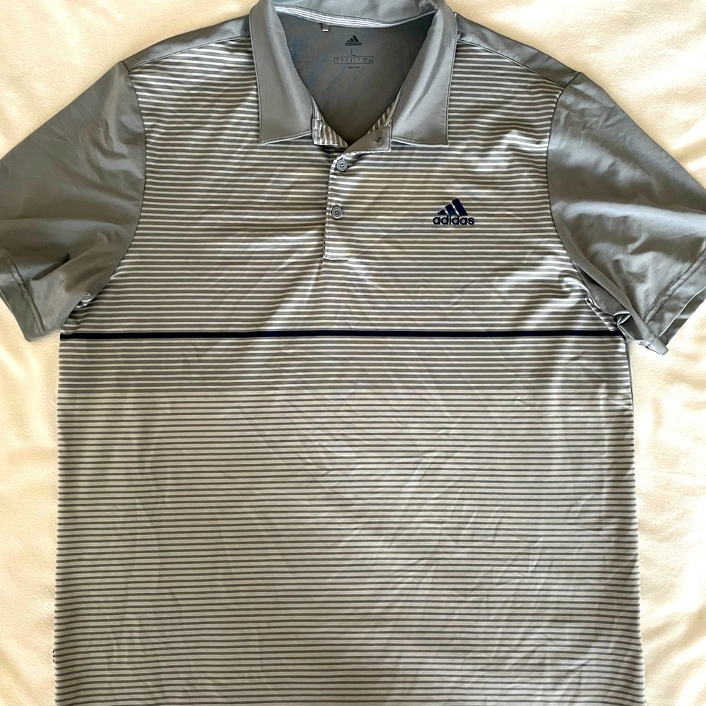 Adidas Half Stripe Polo